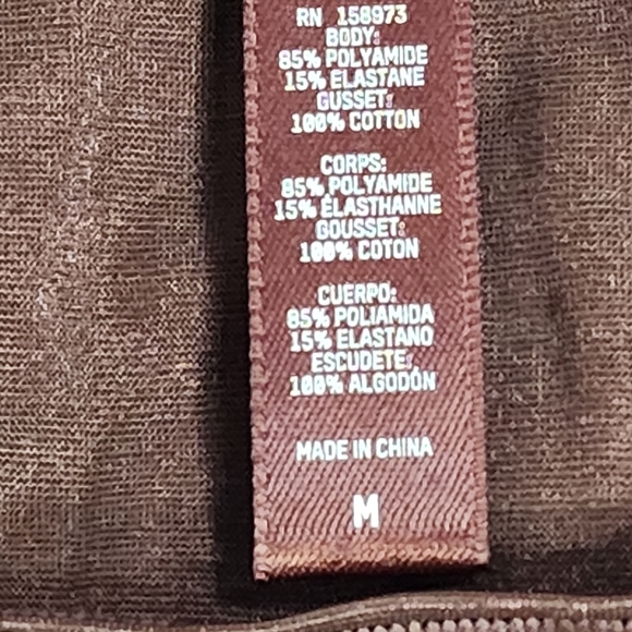 SKIMS MESH MOCK NECK BODYSUIT/ NWT/ M/ COCOA - Picture 7 of 13